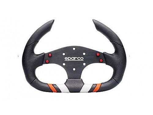 Руль автомобильный Sparco 13 дюймов, Экокожа (стиль: Спортивный, цвет в ассортименте), SB_Steering_wheel_5172