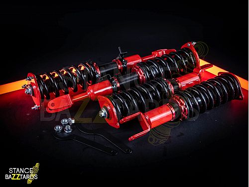 Комплект винтовой подвески (койловеры) SB Nissan 350Z (Z33) (2003-2008) (совмещенного типа) с регулировками высоты (фултап), K6SBNSN012
