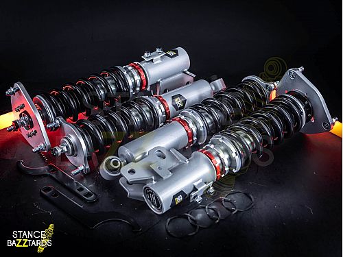 Комплект винтовой подвески (койловеры) SB Performance Mitsubishi 3000GT 1 поколение SL FWD (Z11A) (1991-1999) с регулировками высоты (фултап), жесткости (32 регулировки) и развала (см хар-ки), MSB002