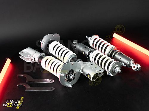 Комплект винтовой подвески (койловеры) SB Performance Mitsubishi Eclipse 1 поколение (MK1) FWD (D22A) (1989-1994) с регулировками высоты (фултап), жесткости (32 регулировки) и развала (см хар-ки), MSB003