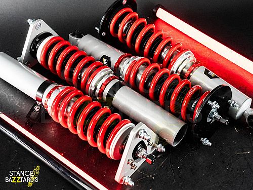 Комплект винтовой подвески (койловеры) SB Performance Toyota Chaser 4 поколение (MK4) (MX83/JZX81) (1989-1992) с регулировками высоты (фултап), жесткости (32 регулировки) и развала (см хар-ки), TYT018 Комплект винтовой подвески (койловеры) SB Performance Toyota Chaser 4 поколение (MK4) (MX83/JZX81) (1989-1992) с регулировками высоты (фултап), жесткости (32 регулировки) и развала (см хар-ки), TYT018