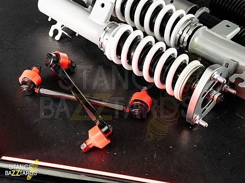 Комплект винтовой подвески (койловеры) SB Performance Mazda 3 3 поколение (MK3) (BM) (2013-) с регулировками высоты (фултап), жесткости (32 регулировки) и развала (см хар-ки), MZD005 Комплект винтовой подвески (койловеры) SB Performance Mazda 3 3 поколение (MK3) (BM) (2013-) с регулировками высоты (фултап), жесткости (32 регулировки) и развала (см хар-ки), MZD005