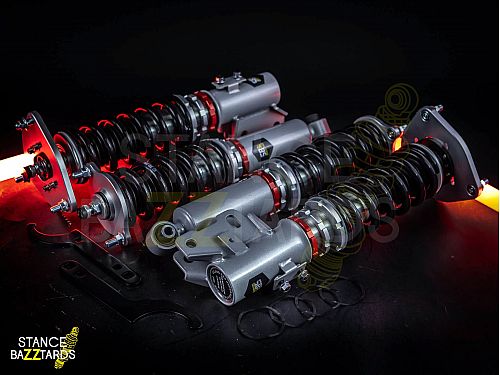 Комплект винтовой подвески (койловеры) SB Performance Dodge Stealth FWD (1991-1996) с регулировками высоты (фултап), жесткости (32 регулировки) и развала (см хар-ки), MSB002