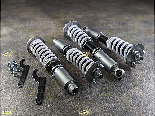 Комплект винтовой подвески (койловеры) SB Performance Acura TSX I (MK1) CL9 (2004-2008) с регулировками высоты (фултап), жесткости (32 регулировки) (сжатие/отбой) и развала (см хар-ки), ACR012