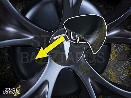 Декоративная накладка для колесных дисков Tesla Style комплект на колесо, BCAP-FTS2