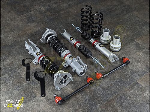 Комплект винтовой подвески (койловеры) SB Performance Changan UNI-T (2020-) с регулировками высоты (фултап), жесткости (32 регулировки) (сжатие/отбой) и развала (см хар-ки), CHA005