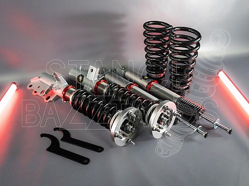 Комплект винтовой подвески (койловеры) SB Performance Ford Explorer V (MK5) U502 (2011-2019) с регулировками высоты (фултап), жесткости (32 регулировки) (сжатие/отбой) и развала (см хар-ки), FRD016