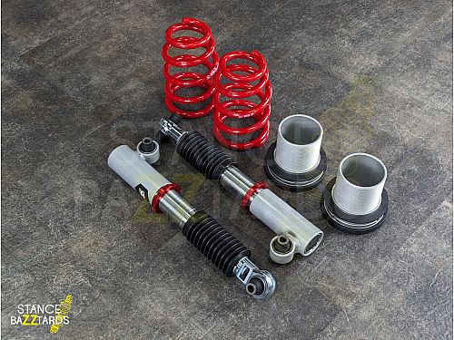 Комплект винтовой подвески (койловеры) SB Performance Mazda 6 II (MK2) (GGSP) (2005-2007) с регулировками высоты (фултап), жесткости (32 регулировки) (сжатие/отбой) и развала (см хар-ки), MZD015