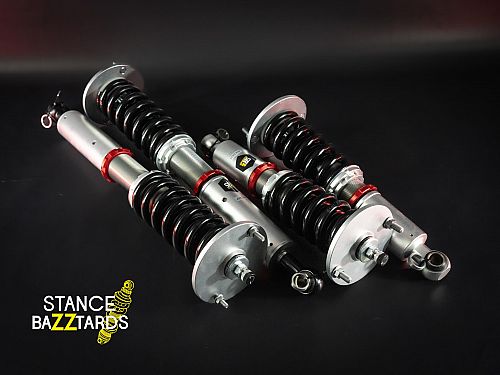 Комплект винтовой подвески (койловеры) SB Performance Nissan Skyline R34 GTS (ER34) (Сзади сайлент) (1998-2001) с регулировками высоты (фултап), жесткости (32 регулировки) и развала (см хар-ки), NSN033