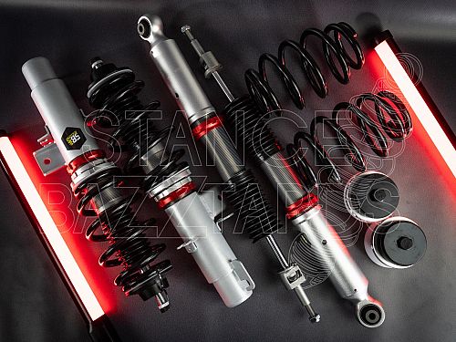 Комплект винтовой подвески (койловеры) SB Performance Skoda Fabia 2 поколение (MK2) (5J) (2007-2014) с регулировками высоты (фултап), жесткости (32 регулировки) и развала (см хар-ки), SKD003
