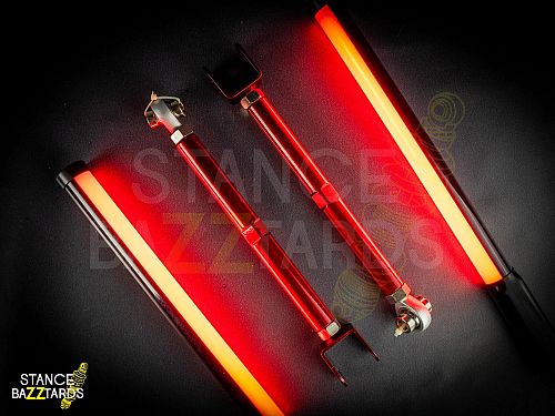 Комплект задних длинных рычагов схождения (красные) SB Arms Nissan 240SX в кузове S13 (1989-1994), SLAM06R Комплект задних длинных рычагов схождения (красные) SB Arms Nissan 240SX в кузове S13 (1989-1994), SLAM06R