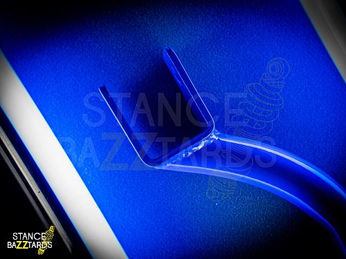 Комплект верхних регулируемых развальных рычагов задней оси (синие) SB Arms Nissan Skyline R34 (1998-2002), SLARM002B