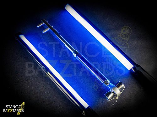 Комплект реактивных регулируемых тяг передней оси (теншены) (синие) SB Arms Nissan Silvia S15 (1999-2002), SLARM005B
