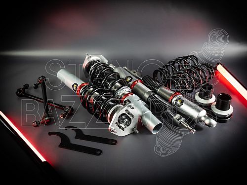 Комплект винтовой подвески (койловеры) SB Performance Volkswagen Golf R (W/O DCC) (MK6/A6) (2009-) с регулировками высоты (фултап), жесткости (32 регулировки) и развала (см хар-ки), VWG010