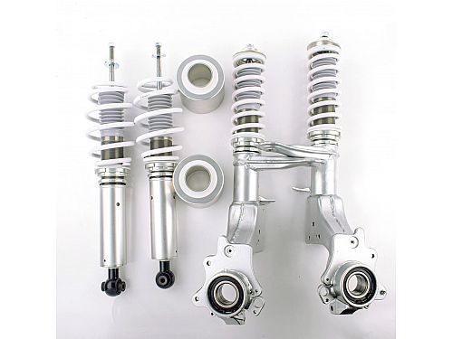 Комплект винтовой подвески (койловеры) SB Performance Volkswagen Santana (1985-2012) с регулировками высоты (фултап), жесткости (32 регулировки) (сжатие/отбой) и развала (см хар-ки), VWG062