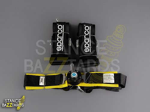 Спортивные ремни безопасности Sparco 4-х точ (Черные), sbbelts_blacksparco