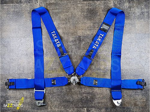 Спортивные ремни безопасности Takata 4-х точечные синие, sbbelts_bluetakata
