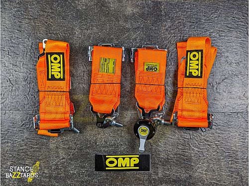 Спортивные ремни безопасности OMP 4-х точечные оранжевые, sbbelts_orangeomp Спортивные ремни безопасности OMP 4-х точечные оранжевые, sbbelts_orangeomp