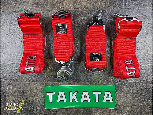 Спортивные ремни безопасности Takata 4-х точ (Красные), sbbelts_redtakata Спортивные ремни безопасности Takata 4-х точ (Красные), sbbelts_redtakata