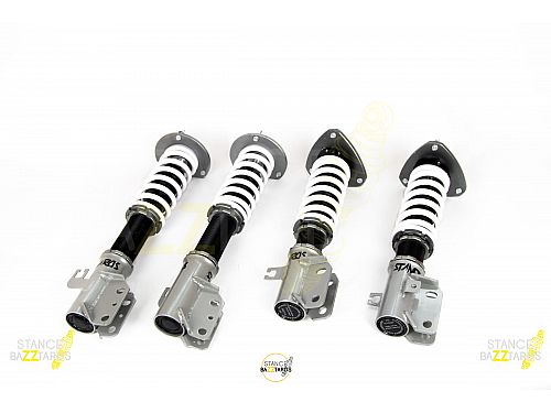 Комплект винтовой подвески (койловеры) SB Performance Subaru Forester 1 поколение (MK1) (SF) (1998-2002) с регулировками высоты (фултап), жесткости (32 регулировки) и развала (см хар-ки), SBR002
