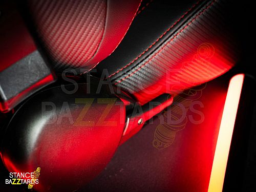 Сиденье спортивное (полуковш) SB Seats (Размер L) ПВХ кожа, (Регулировка слева), JBR1053_BLK_L_LH