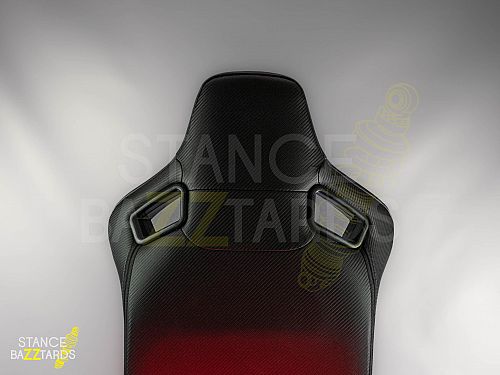 Сиденье спортивное (полуковш) SB Seats (Размер L) ПВХ кожа, (Регулировка слева), JBR1053_BLK_L_LH