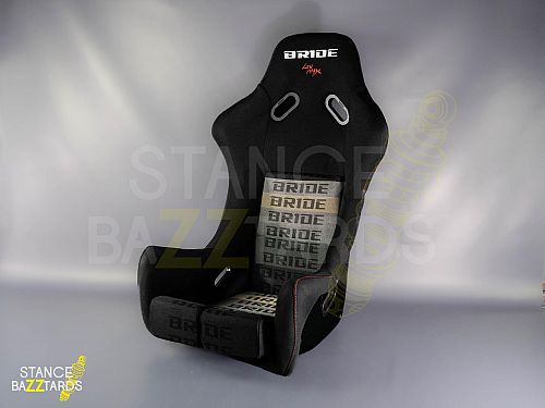 Сиденье спортивное (ковш) стеклопластик SB Seats (118x66x56) ткань с логотипом "Bride", размер S, JBR1059_Black