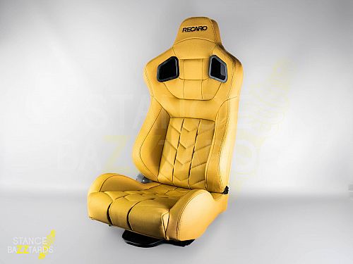 Сиденье спортивное (полуковш) SB Seats (Размер L) Кожа, Бежевый (Регулировка слева), JBR9009_BIE_L_LH