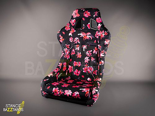 Сиденье спортивное (ковш) SB Seats (Размер L) Ткань, Розовый, JBR1022_FLO_L