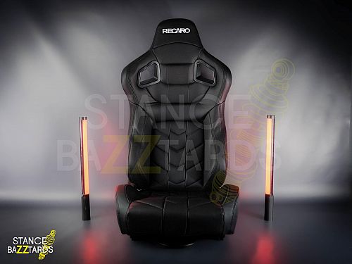 Сиденье спортивное (полуковш) SB Seats (Размер L) Кожа, Черный (Регулировка справа), JBR9009_BLK_L_RH