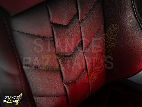 Сиденье спортивное (полуковш) SB Seats (Размер L) Кожа, Черный (Регулировка справа), JBR9009_BLK_L_RH