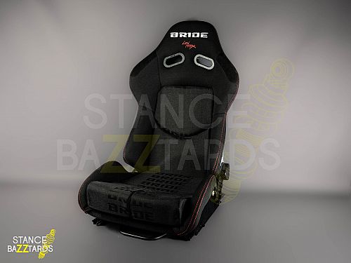 Сиденье спортивное (полуковш) SB Seats (Размер M) Ткань, Черный (Регулировка с двух сторон), JBR1020_BLK_BR_M