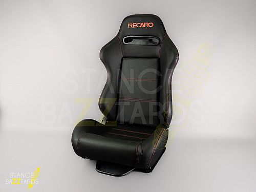 Сиденье спортивное (полуковш) SB Seats(Размер L) Кожа, лого, Черный (Регулировка справа), JBR1035B_BLK _REC_L_RH, JBR1035B_BLK_REC_L_RH