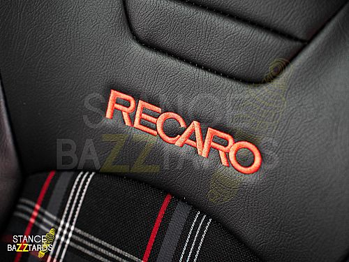 Сиденье спортивное (полуковш) SB Seats (Размер L) ПВХ кожа, черный с красным (Регулировка справа), JBR1053RDIA_L_RH