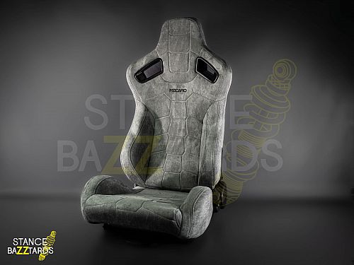 Сиденье спортивное (полуковш) SB Seats (Размер L) ПВХ кожа, серый (Регулировка слева), JBR1074GRA_SUE_L_LH