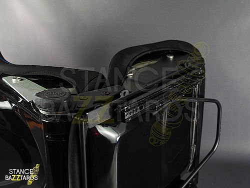 Сиденье спортивное (полуковш) SB Seats (Размер M) Ткань, Черный с синим (Регулировка с двух сторон) , JBR9003B_BBLK_M