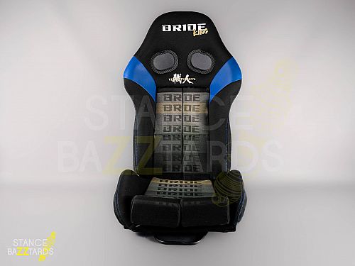 Сиденье спортивное (полуковш) SB Seats (Размер M) Ткань, Черный с синим (Регулировка с двух сторон) , JBR9003B_BBLK_M