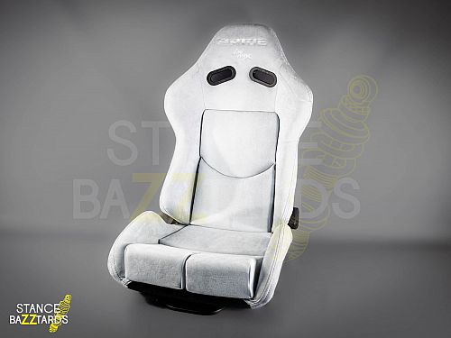 Сиденье спортивное (полуковш) SB Seats (Размер M) Ткань, Серый (JAPAN) (Регулировка с двух сторон), JBR1020GY_JP_M
