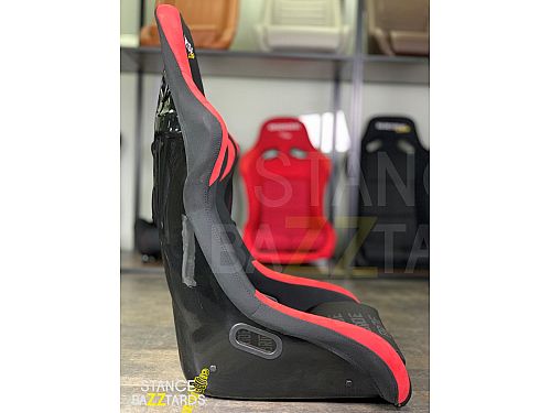 Сиденье спортивное (ковш) SB Seats (60x52x98) Ткань, Черный с красным, JBR1022BBKING_RBLK