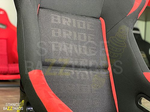 Сиденье спортивное (ковш) SB Seats (60x52x98) Ткань, Черный с красным, JBR1022BBKING_RBLK