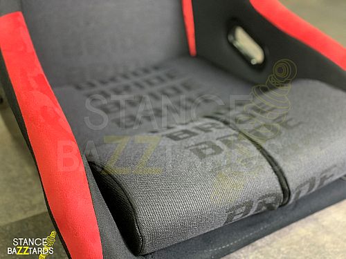 Сиденье спортивное (ковш) SB Seats (60x52x98) Ткань, Черный с красным, JBR1022BBKING_RBLK