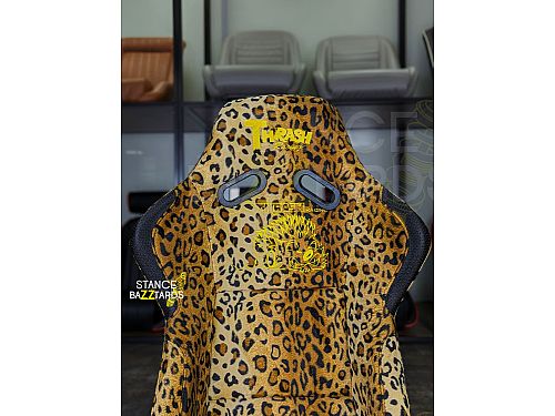 Сиденье спортивное (ковш) SB Seats (размер S) Ткань, Леопардовый, JBR1022_LEOS
