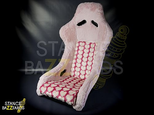 Сиденье спортивное (ковш) SB Seats (Размер S) Ткань, Сердечки, JBR1022_LOV_S