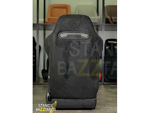 Сиденье спортивное (полуковш) SB Seats (Размер L) ткань (Регулировка слева), JBR1035N_BLK_REC_L_LH