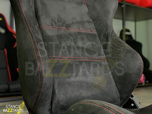 Сиденье спортивное (полуковш) SB Seats (Размер L) ткань (Регулировка слева), JBR1035N_BLK_REC_L_LH