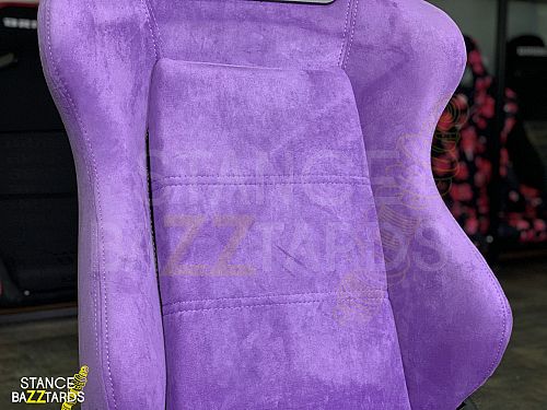 Сиденье спортивное (полуковш) SB Seats (Размер L) Ткань, Фиолетовый (Регулировка с двух сторон) (адаптирован для купе), JBR1035N_PURPLE_REC_L