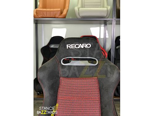 Сиденье спортивное (полуковш) SB Seats (Размер L) Ткань, Черный с красным (Регулировка с двух, JBR1035N_RBLK_REC_L — фото 5