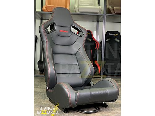 Сиденье спортивное (полуковш) SB Seats (57x54.5x98) Кожа, Черный, JBR1041_BLK