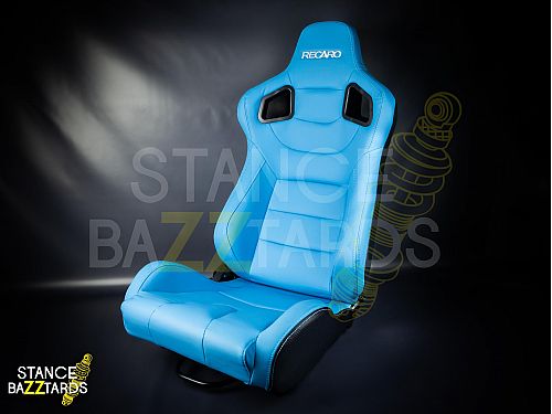Сиденье спортивное (полуковш) SB Seats (Размер L) ПВХ кожа, Голубой (Регулировка слева), JBR1041_LBL_LH