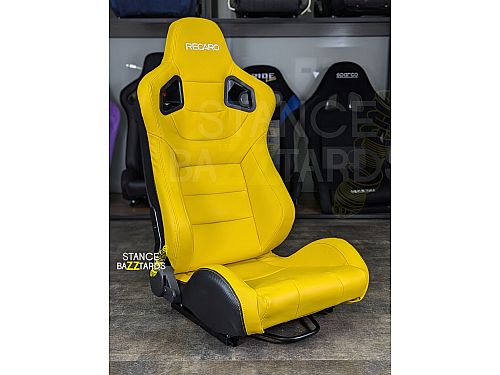 Сиденье спортивное (полуковш) SB Seats (57x54.5x98) ПВХ кожа, Желтый, JBR1041_YEL